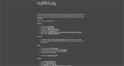 Desktop Screenshot of notart.org